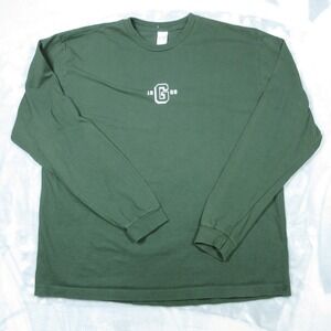 Vintage The Gap Shirt Men L Green G 1969 Long Sleeve Distressed Y2K USA